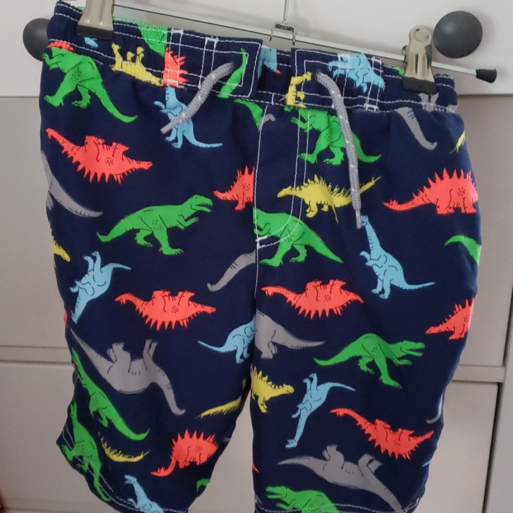 Boys Carter's  dinosaur bathing swim suit shorts 7